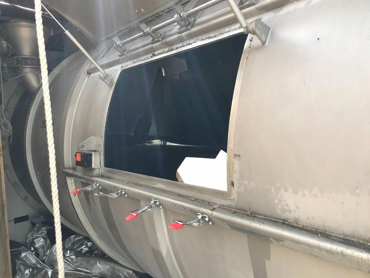 Used MXK 7,000 Liter Stainless Plow Mixer with Choppers