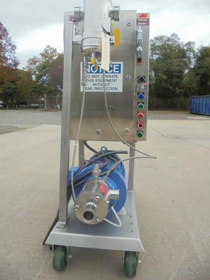 Used IKA DR3-6/A Stainless Steel Inline High Shear Disperser, 7.5 HP, Portable