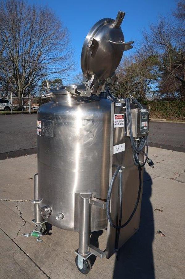 Used 500 Liter Precision Stainless 316L SS Vacuum Reactor