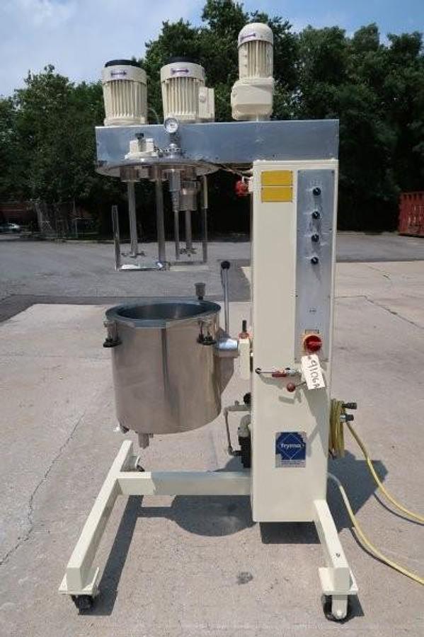 Used Fryma VME-20 SS Jacketed Homogenizing Mixer