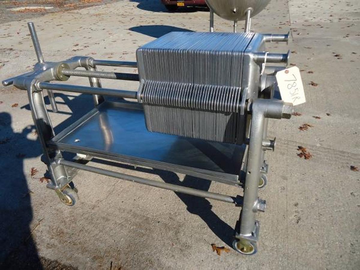 Used Ertel 16 in. X 16 in. Stainless  Steel Filter Press, Portable