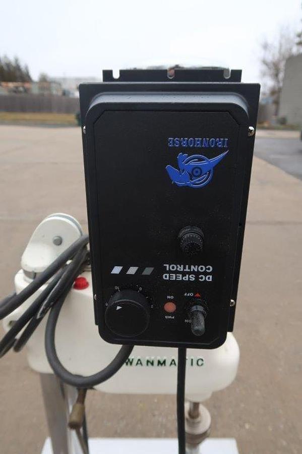 Used Swanmatic C300 Tabletop Semi-Automatic Capper, Single Phase Electric