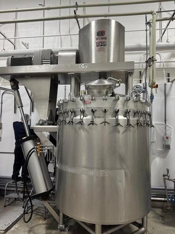 Used Lee 400 Gallon Vacuum Mixing Kettle