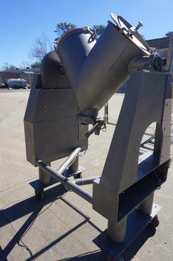 Used Patterson Kelley 2 Cu.Ft. Stainless Steel “V” Blender, Portable