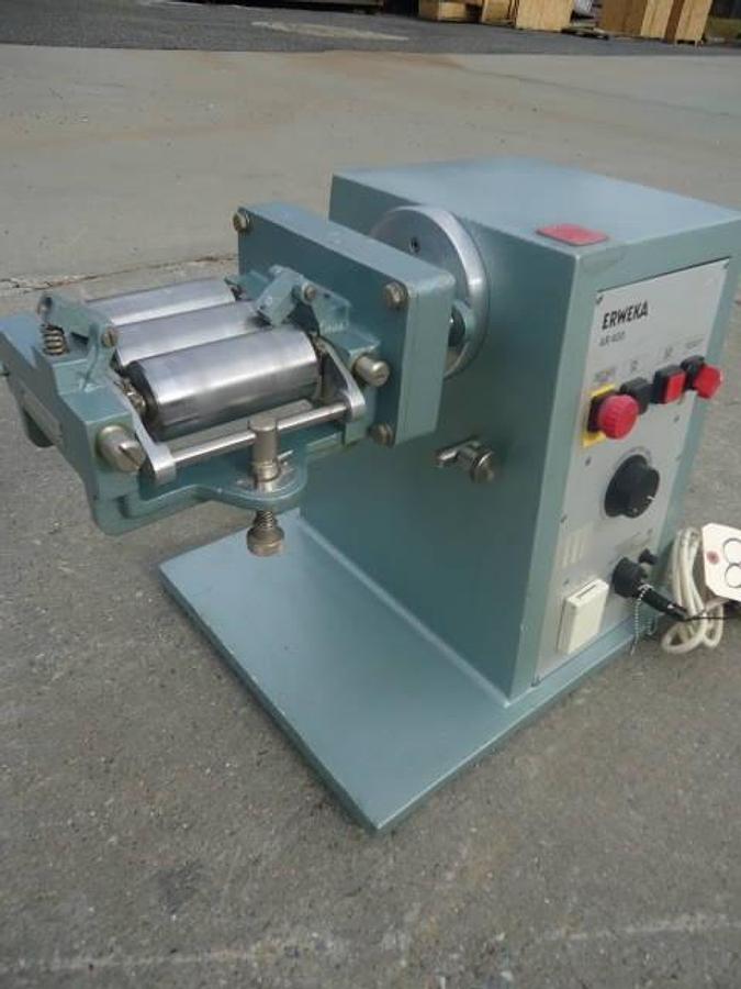 Used Erweka 2 In. X 4-1/2 In. Lab Three Roll Mill