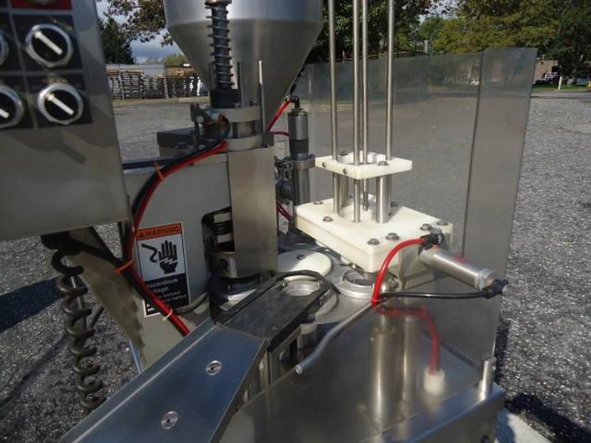 Used Modern Packaging-Winpak Sr6dc Rotary Cup Filler-Sealer