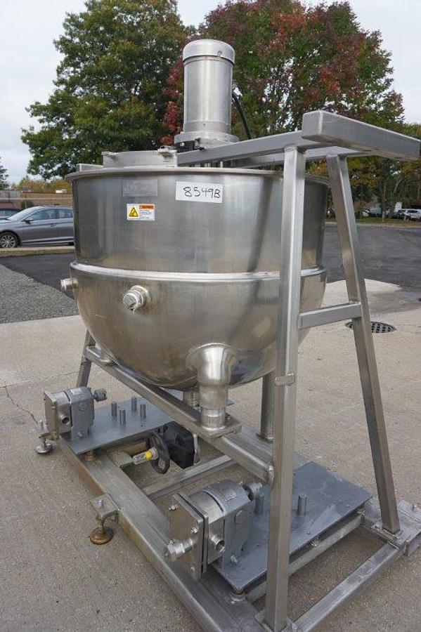 Used 150 Gallon Groen SS Jacketed Kettle, 125PSI Jacket