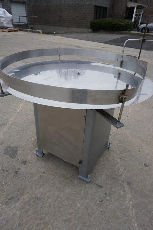 Used 48 In. Packaging Dynamics Rotary Unscrambling/Accumulating Table, Variable Speed