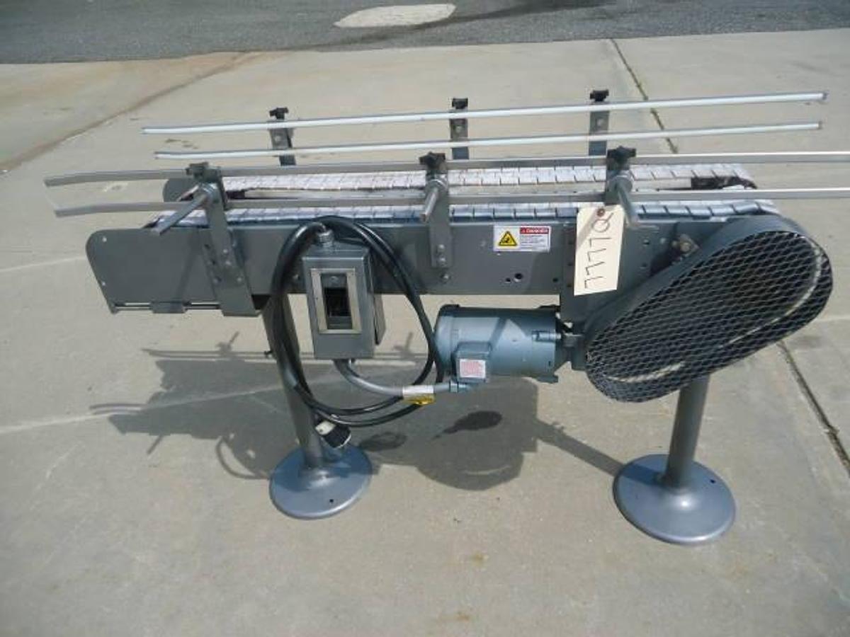 Used 4-1/2 INCH x 50 INCH LONG DUAL LANE CONVEYOR