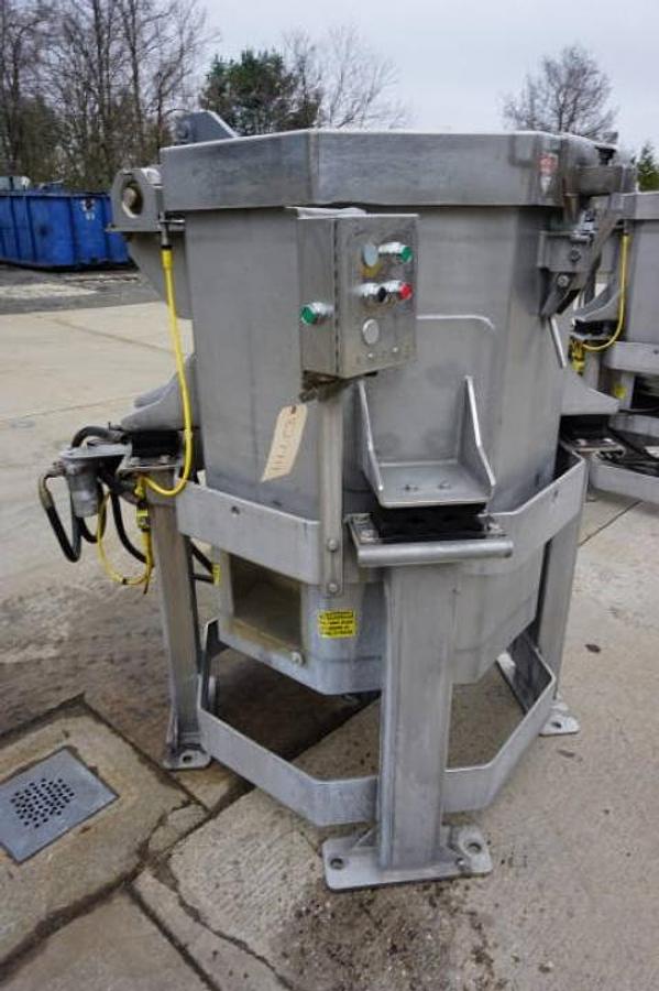 Used HMI Heinzen 300 Lb. SS Centrifugal Vegetable Spin Dryer
