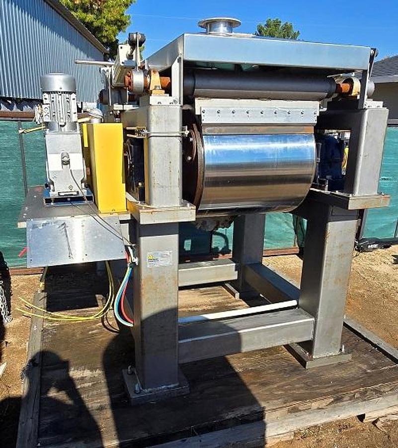 Used Phoenix 24 In. X 24 In. Double Drum Dryer/Flaker