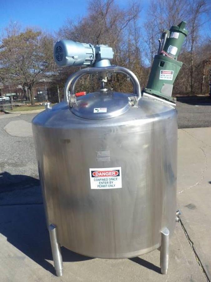 Used 500 Gallon DCI mix tank, Type 316 Stainless