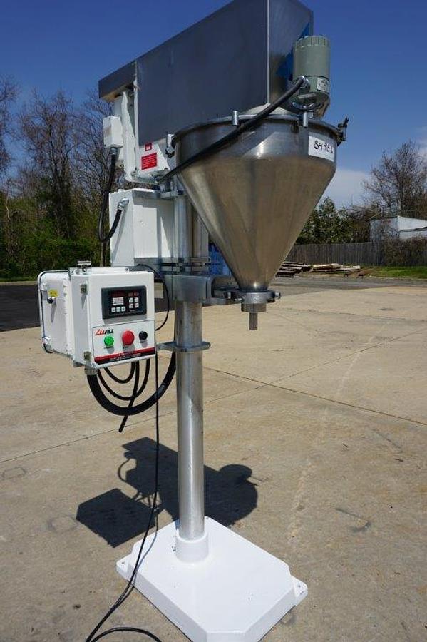 Used All Fill Single Auger Powder Filler, Foot Switch Actuated Dual Motor