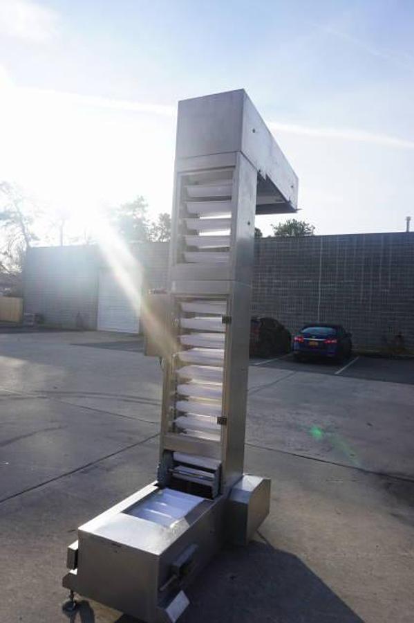 Used 10 Ft. High Stainless Steel Bucket Elevator