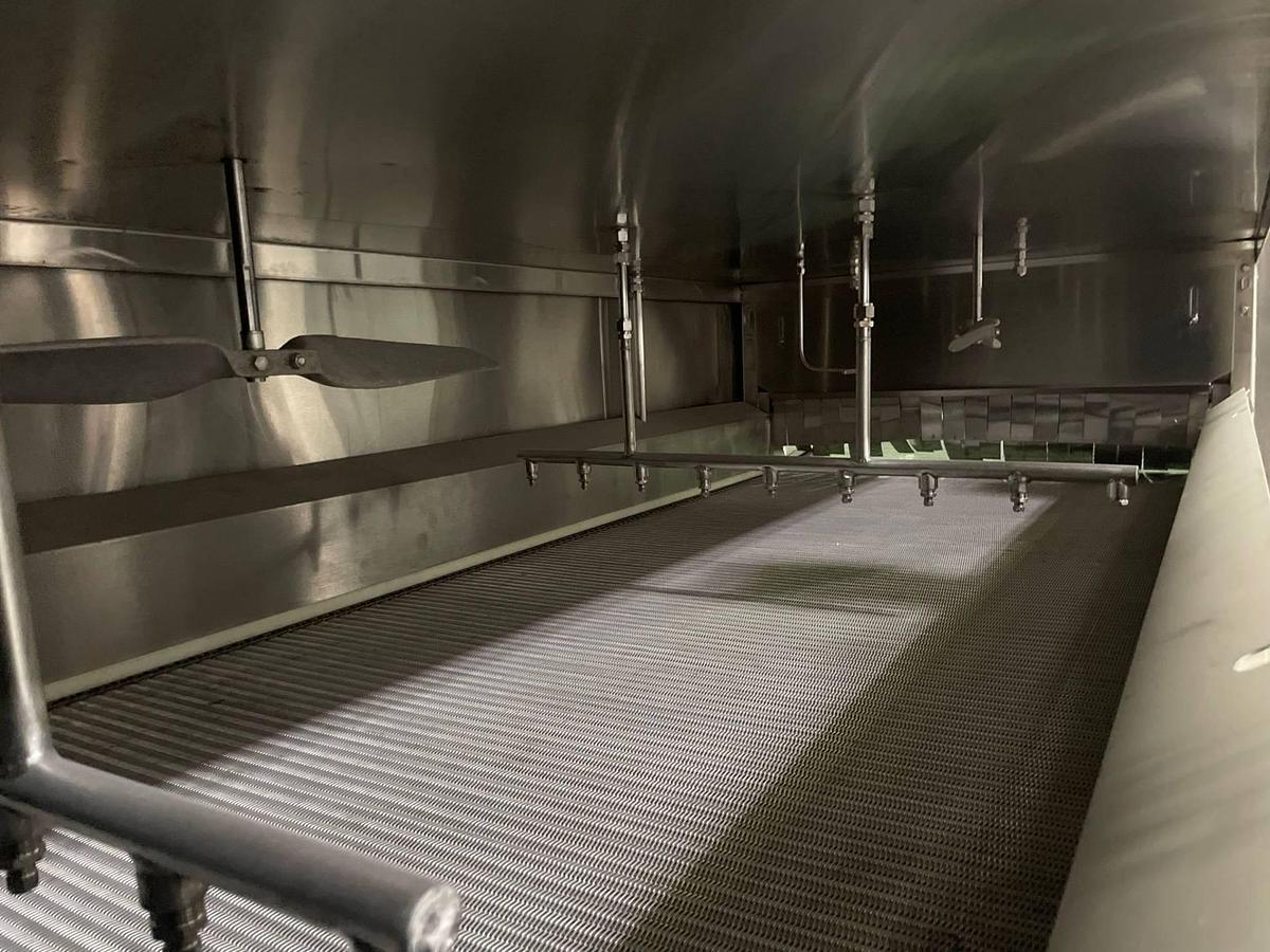 Used Praxair SS Cryogenic Freeze Tunnel, 25 Ft. Long Belt