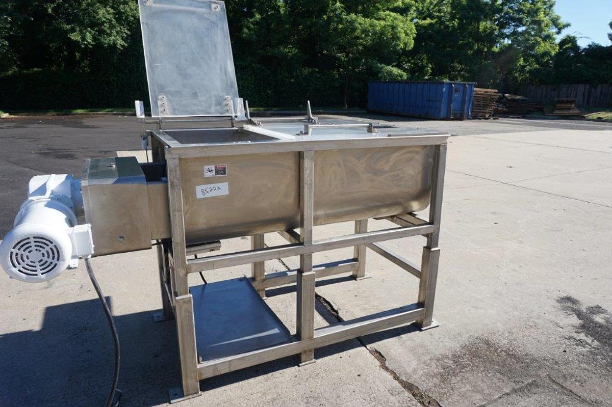 Used 15 Cu. Ft. Demaco Stainless Steel Twin Shaft Paddle Blender