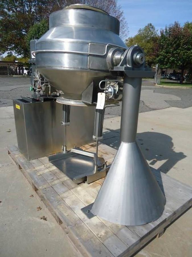 Used 10 Cu.ft. Gemcomatic Stainless Steel Double Cone Blender