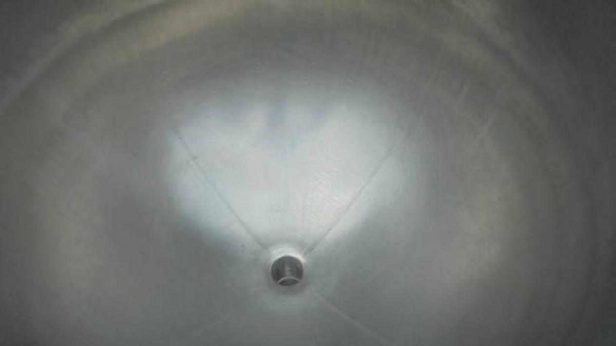 Used 80 Gallon Trinity/Hamilton SS Hemispherical Kettle , 3 inch discharge