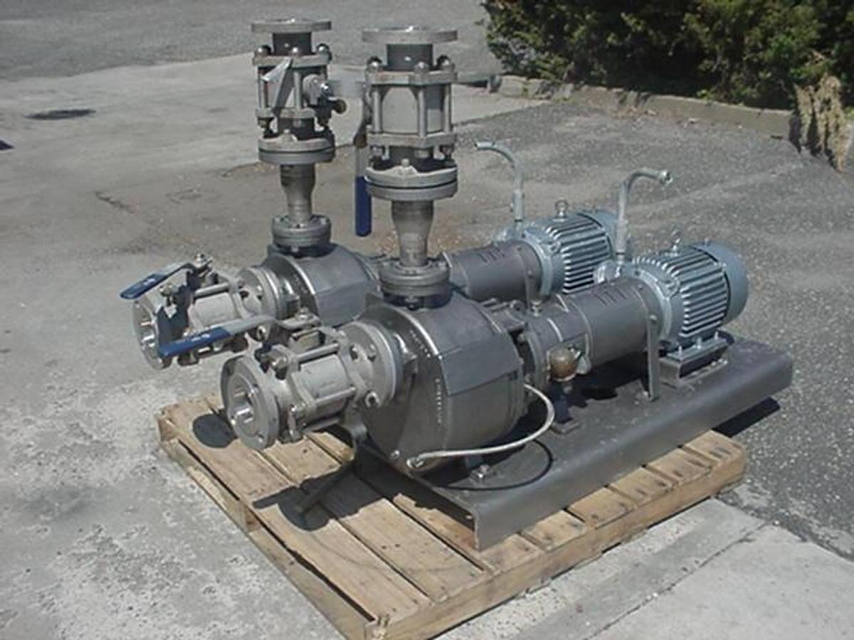 Used Duriron 2k3x2us Centrifugal Pumps, 7.5hp Xp