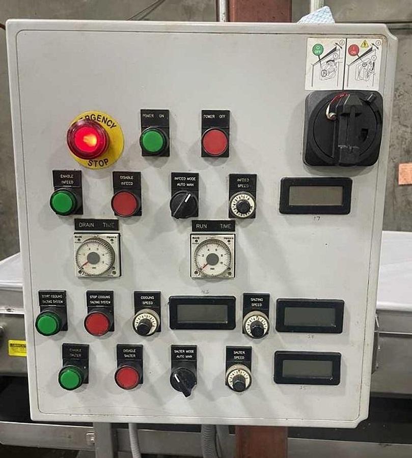 Used Foodesign Nut Frying Line, with Tunnel and Coater