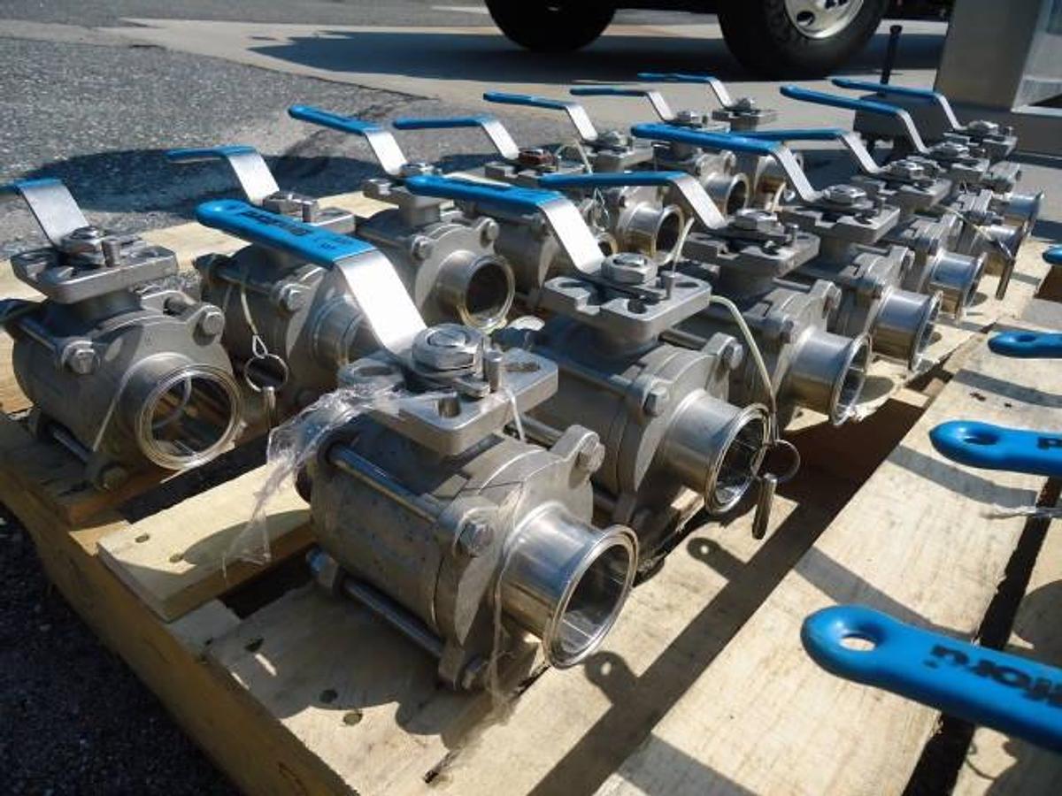 Used Bradford 2″ Diameter Stainless Steel Ball Valves (20)