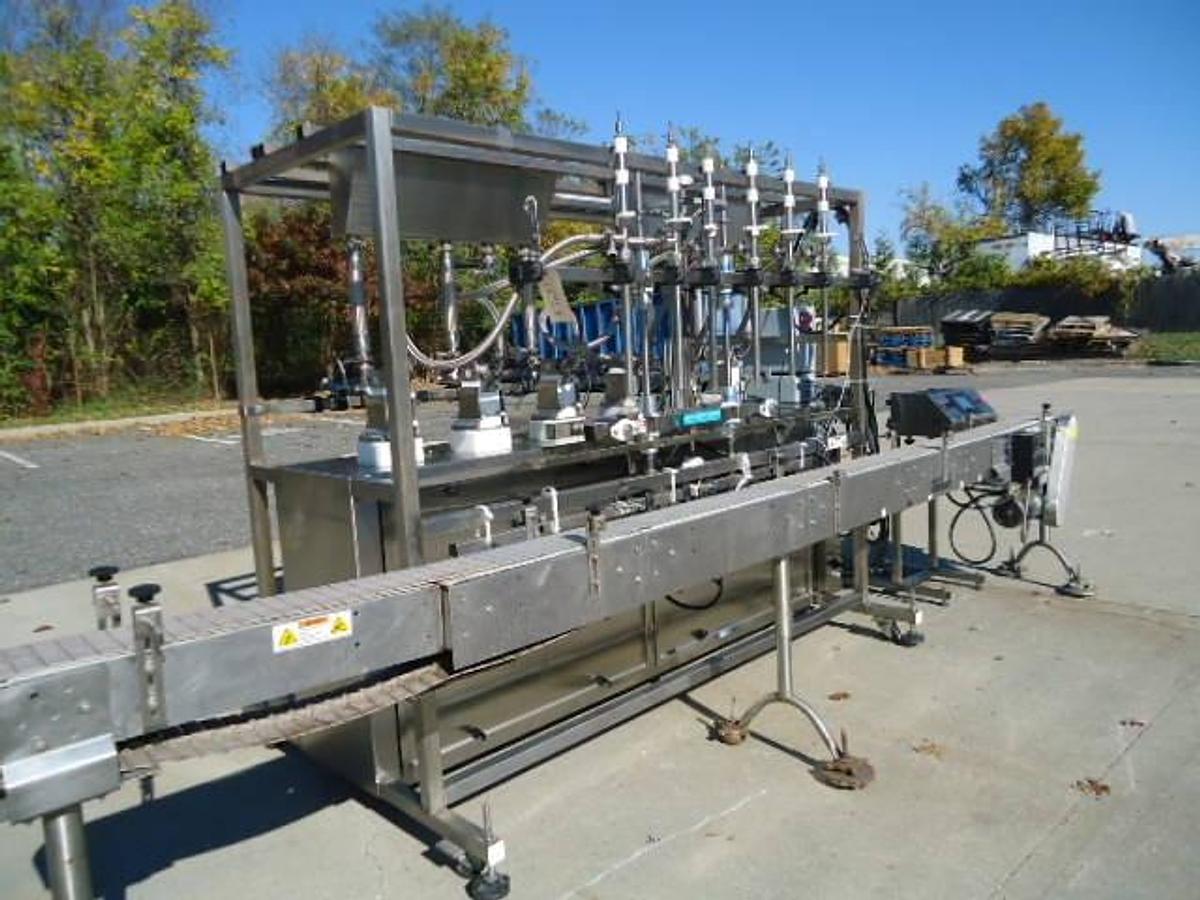 Used Inline Filling Systems Servo positive displacement filling machine