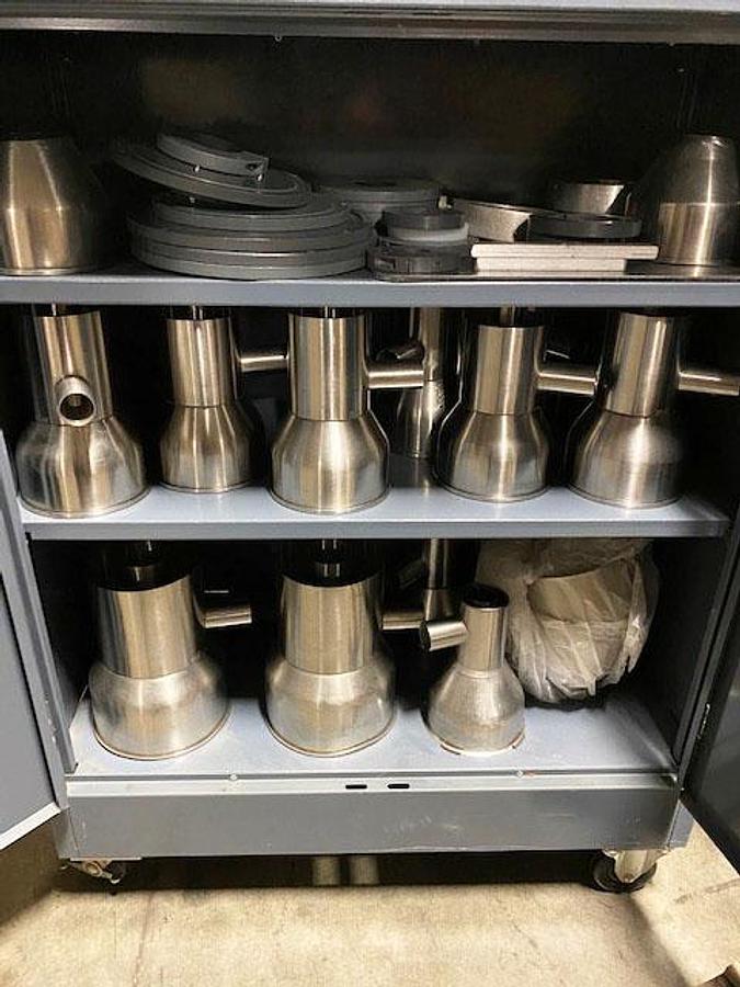 Used Mateer-Burt Neotron Automatic Inline Dual Head Auger Powder Filler
