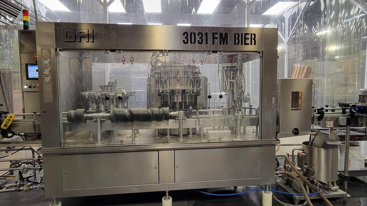 Used GAI 12-Head Counter-Pressure Monoblock Wine Line