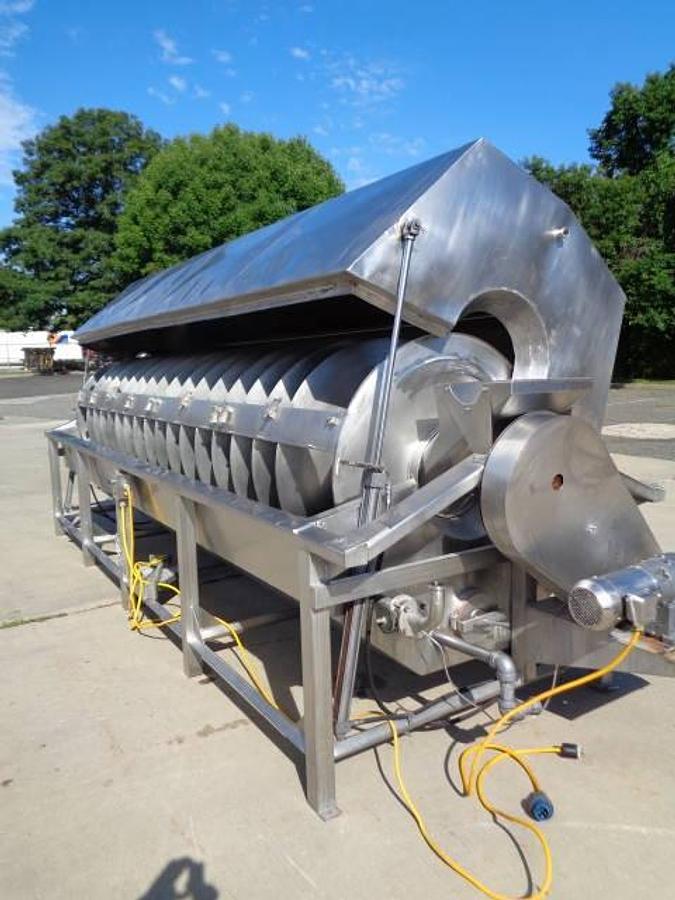 Used Hughes 48 In. Diameter Continuous Rotary Blancher/Cooker