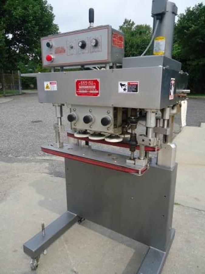 Used Kaps-All F-6-S Six Spindle Cap Tightener