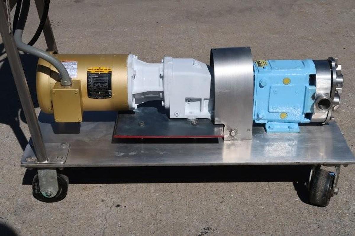 Used Waukesha Cherry Burrell Size 18 SS Positive Displacement Pump