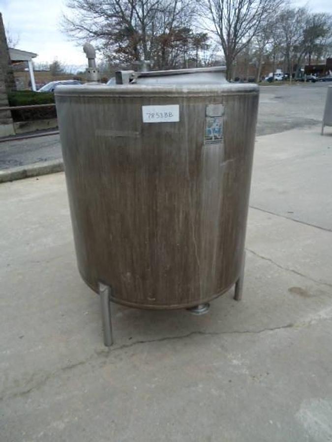 Used 200 Gallon Cherry Burrell Stainless Steel Vertical Tank