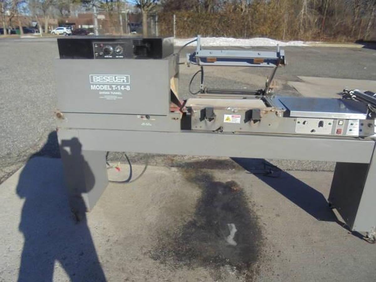 Used Beseler Combination Semi-Automatic “L” Sealer and Shrink Tunnel