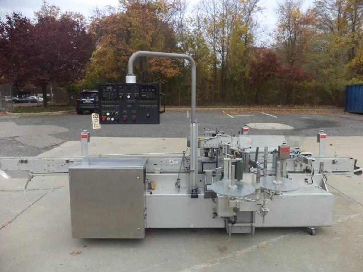 Used Accraply 350PVF Front & Back Pressure Sensitive Labeler–