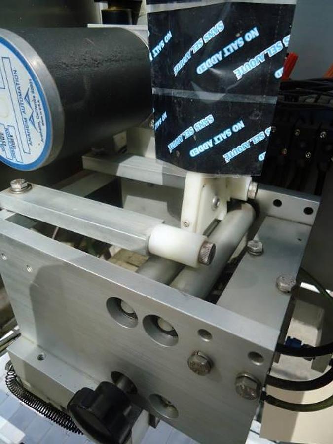 Used Axon EZ-100 Tamper Evident Neck Bander/Sleever With Shrink Tunnel