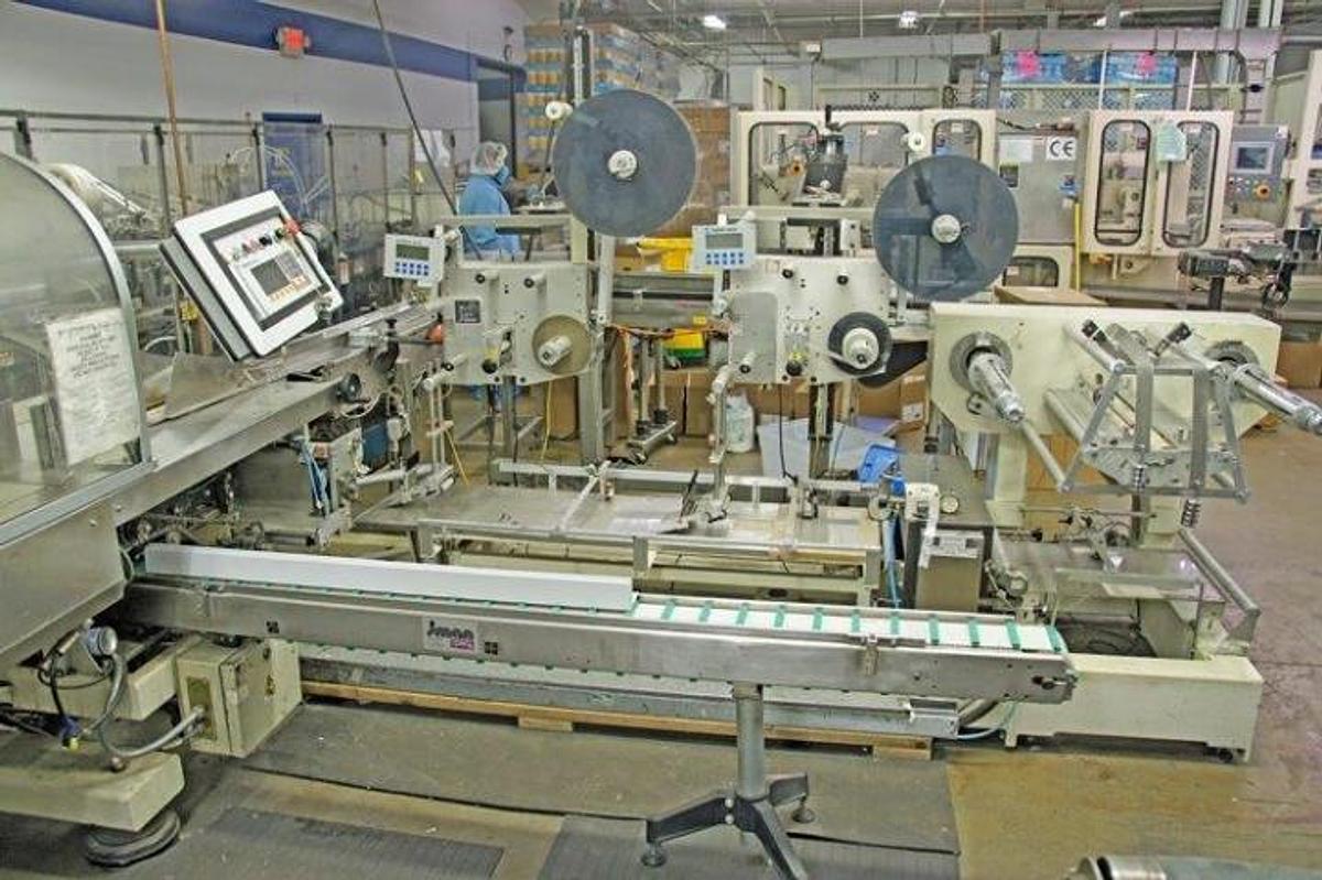 Used Wet Wipe Production Line, 4,250 Wipes Per Minute