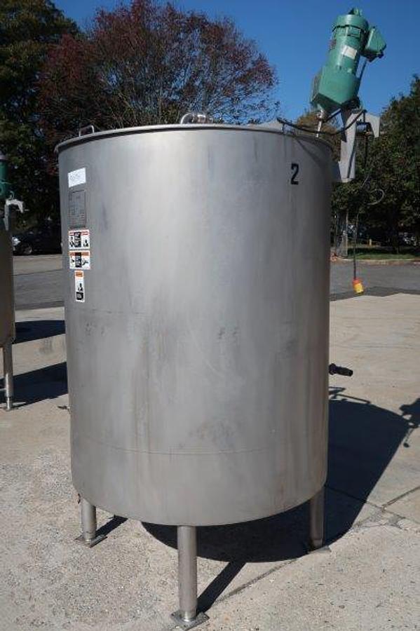 Used 300 Gallon Walker SS Mixing Tank, 75 PSI Jacket