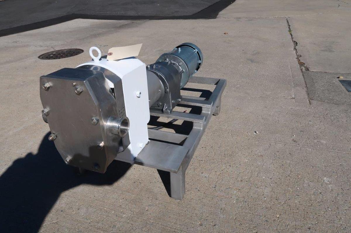 Used APV 2 In. x 2 In. SS Positive Displacement Pump, 5HP