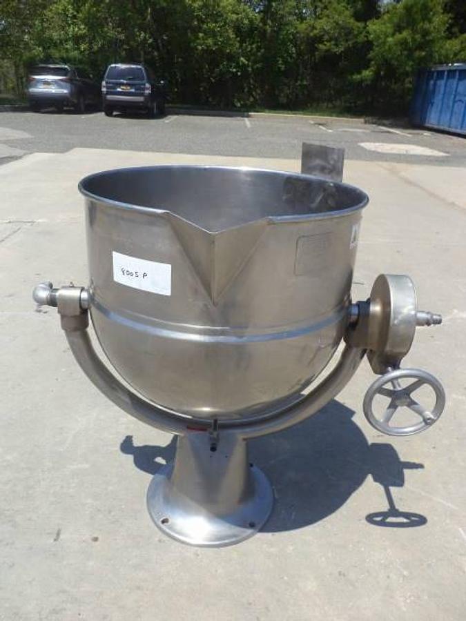 Used 40 Gallon Groen Stainless Steel Jacketed Kettle
