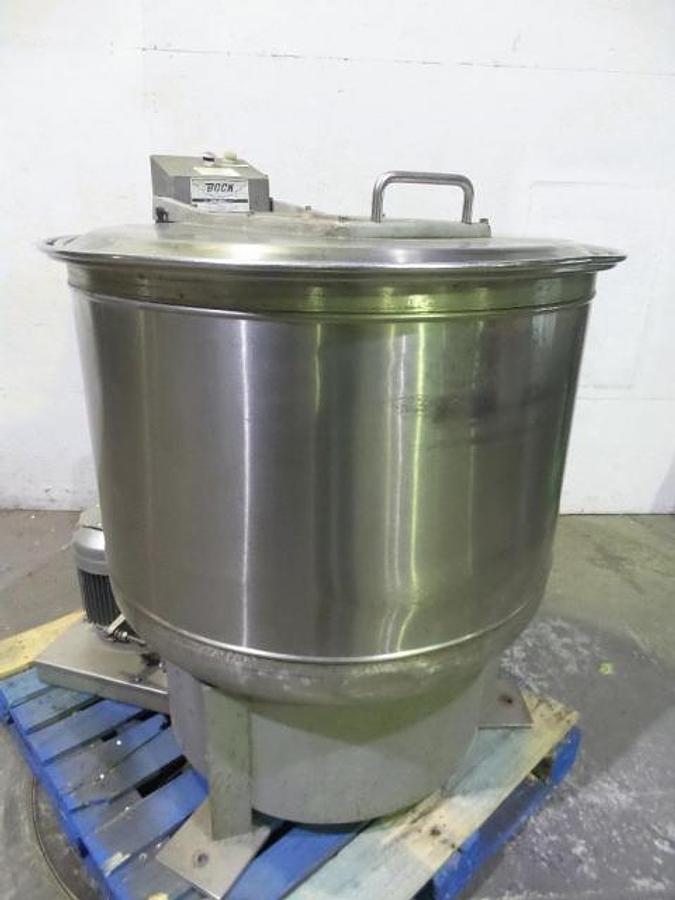 Used Bock 30 Inch Diameter Stainless Steel Perforate Basket Centrifuge, 5HP Motor