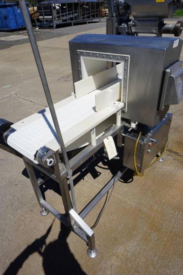 Used Safeline 13-1/2 In. Wide X 10-7/8 In. High Stainless Steel Conveyorized Metal Detector