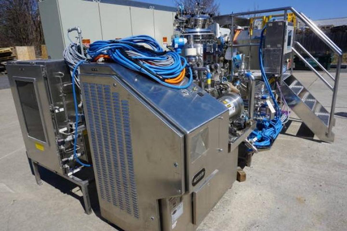 Used Krieger/Dyno-Mill Blending & Pulverizing Skid For Cosmetic Preparations