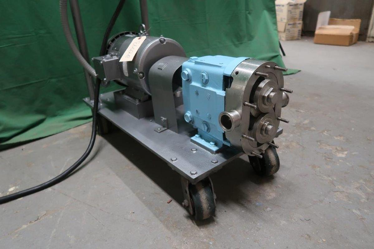 Used Waukesha/Cherry Burrell 030 U1 Positive Displacement Pump, 5HP Variable Speed Drive