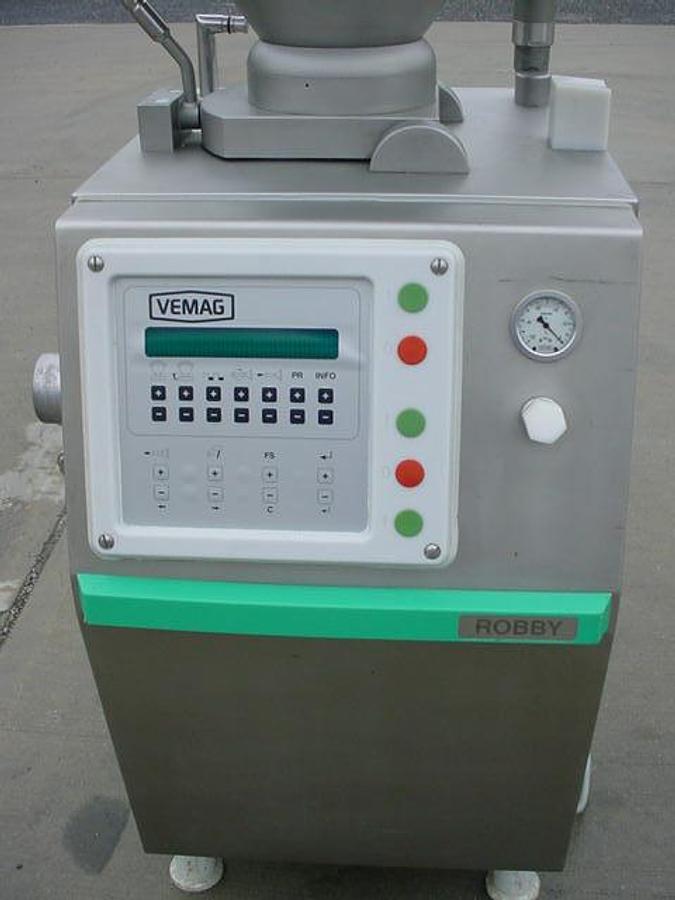 Used Vemag Robby-134 Vacuum Filler/Stuffer, 40″ Conical Hopper