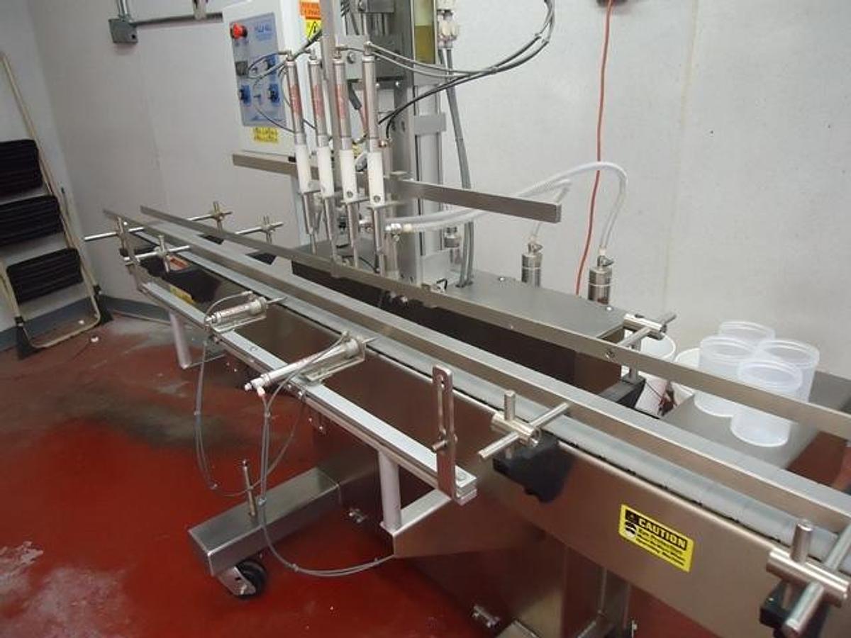 Used Kaps-All VOL-32-8 Automatic Piston Filler, 20 Oz. Pistons, Like New
