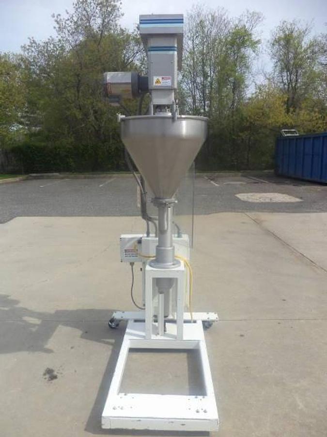 Used GEI/MATEER Single Auger Powder Filler, Agitated Hopper