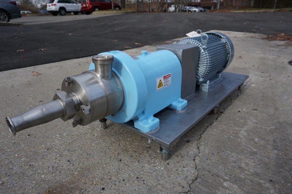 Used Waukesha SP4 Stainless Steel Inline High Shear Pump/Emulsifier, 10 HP