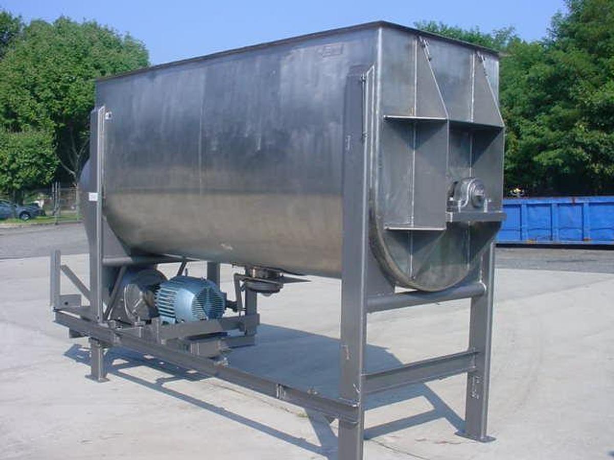 Used 112 Cu.ft. Jones Superior Stainless Steel Heavy Duty Double Ribbon Blender