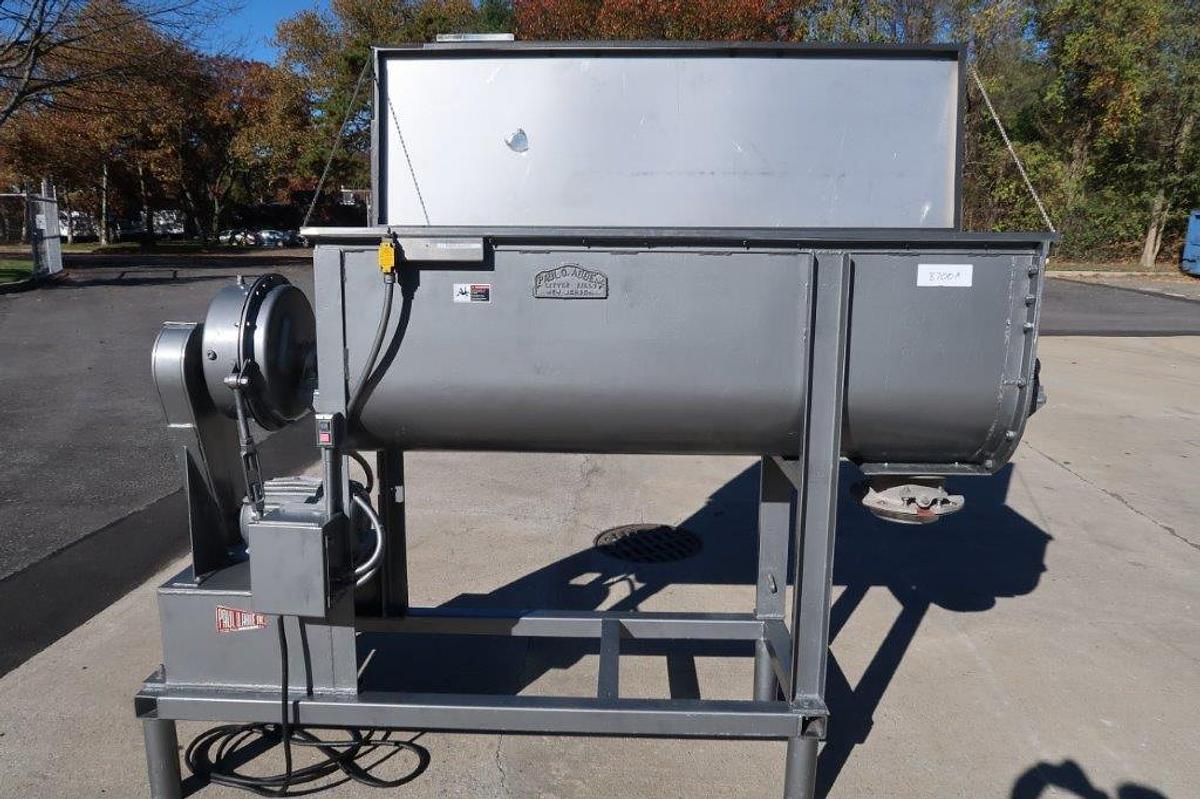 Used 20 Cu. Ft. Paul O. Abbe Stainless Steel Double Ribbon Blender, 5HP motor