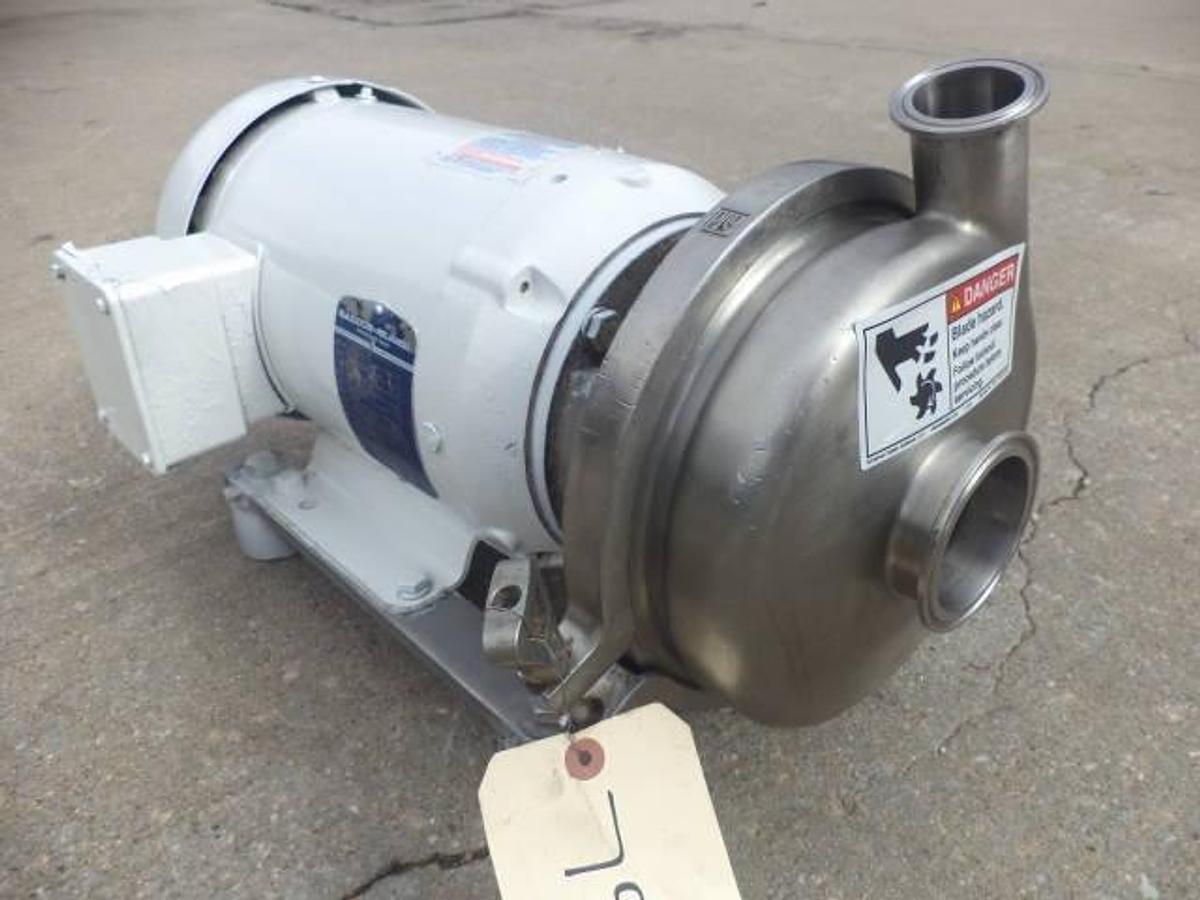 Used Waukesha/Cherry Burrell 3 in. x 1-1/2 in. SS sanitary centrifugal pump, 3HP